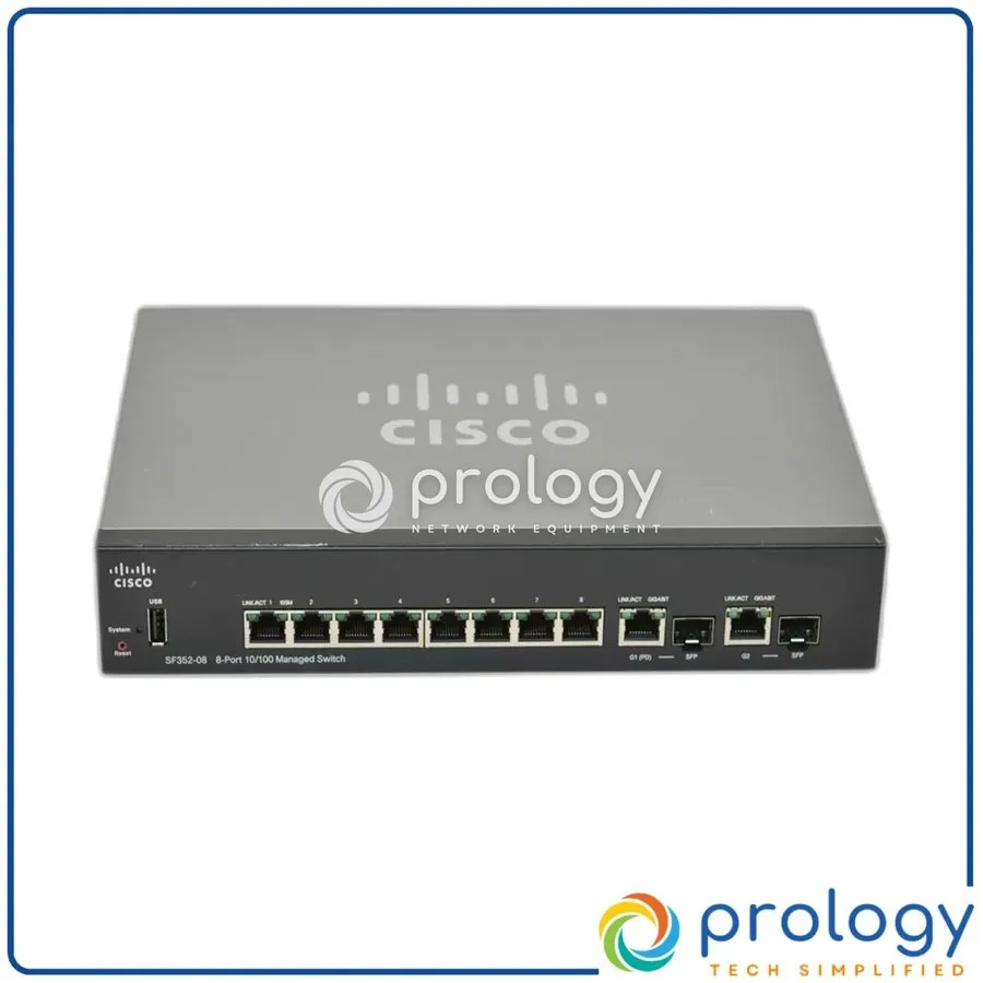 Коммутатор Cisco SF352-08-K9 8-Port 10/100 Managed Switch