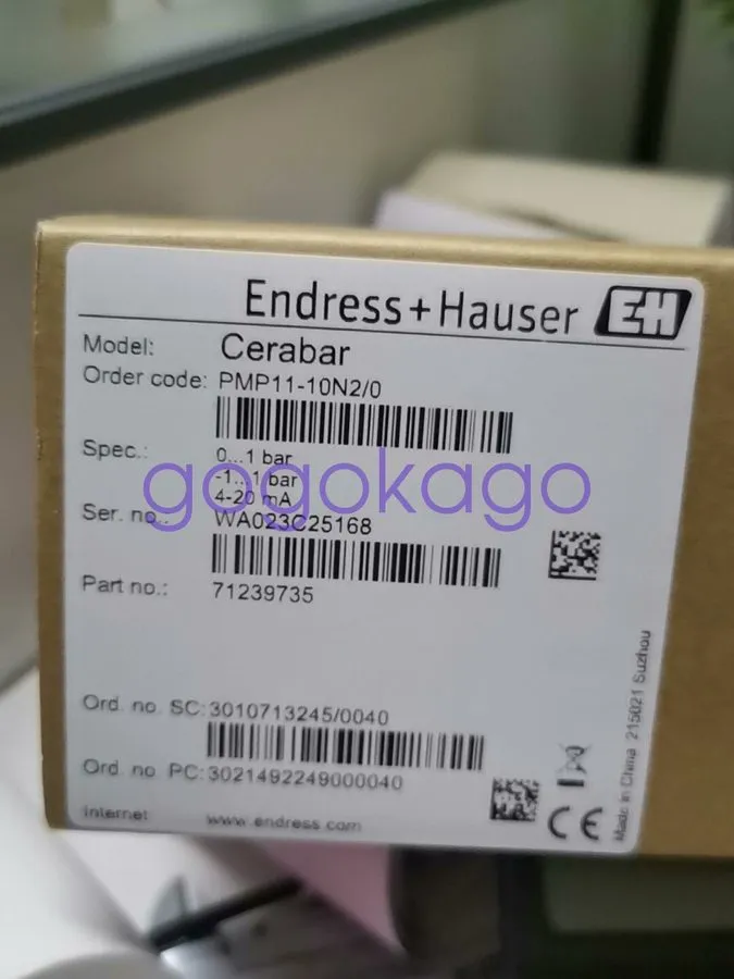 Датчик давления Endress+Hauser PMP11-10N2/0 Pressure Transmitter
