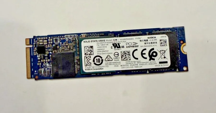 SSD-накопитель x Kioxia (Toshiba) XG6 256GB NVMe M.2 2280 SSD (KXG60ZNV256G)