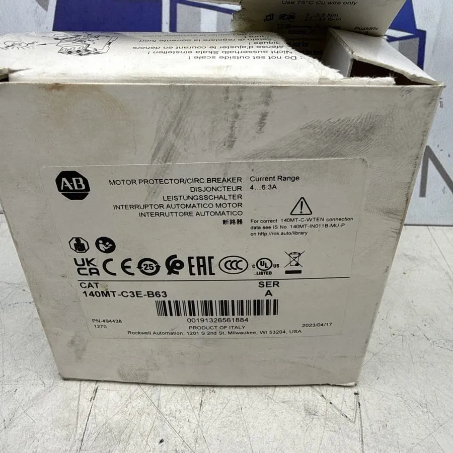 Автоматический выключатель Allen Bradley Motor Protection Circuit Breaker 140MT-
