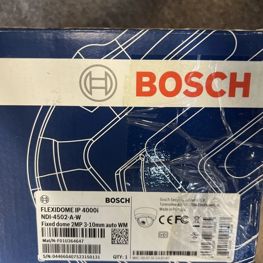 Камера Bosch FLEXIDOME IP 4000i NDI-4502-A-W 2MP 3-9mm IP Dome Security Camera