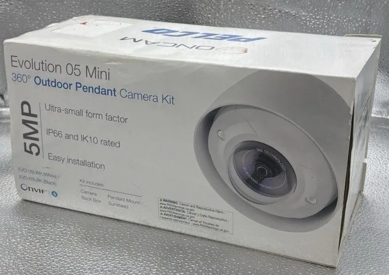 Камера Pelco EVO-05LWK Evolution 5 Megapixel IP Mini 360° Outdoor Camera — фото лота 1