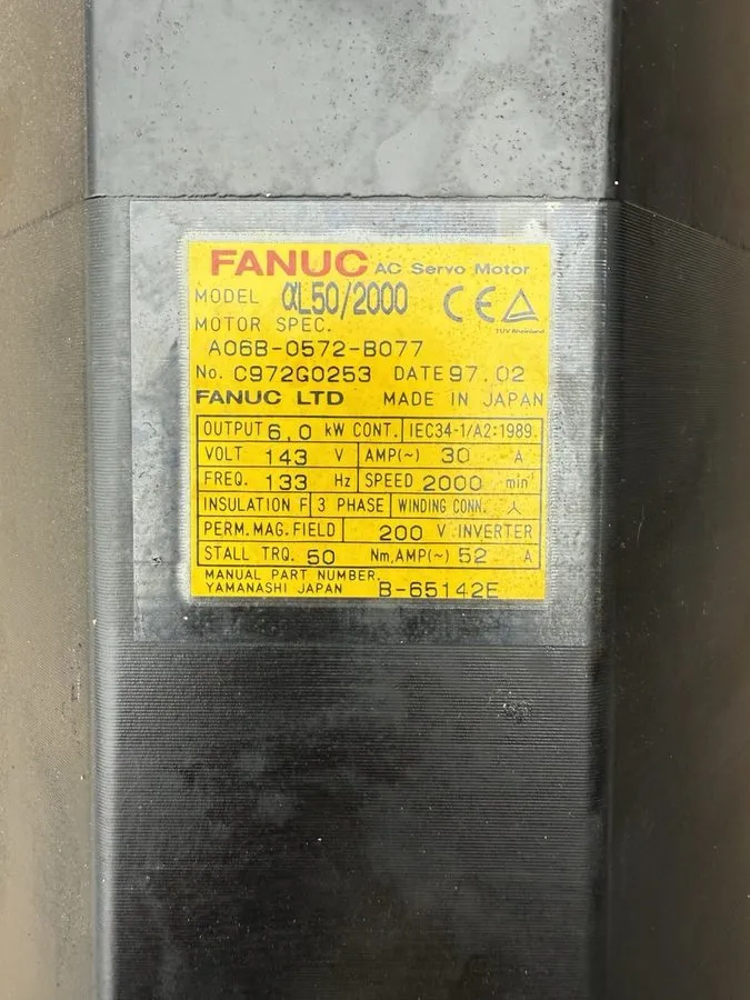 Серводвигатель Fanuc AC SERVO MOTOR A06B-0572-B077
