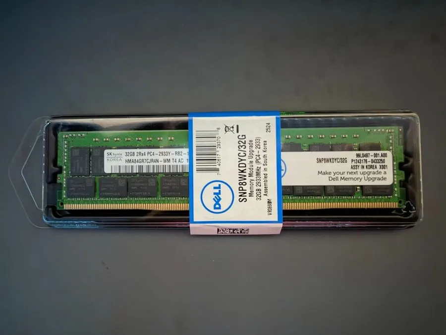 Модуль памяти SNP8WKDYC/32G Dell Compatible 32GB PC4-23400 DDR4-2933Mhz 2Rx4 1.2 — фото лота 1