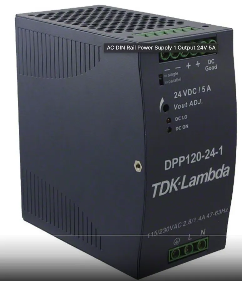 Блок питания TDK Lambda DPP120-24-1 DIN Rail Power Supply 24VDC 5A 120W 115 230V
