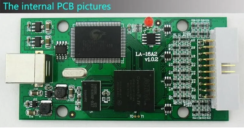 Логический анализатор LA2016 USB Logic Analyzer 16 Channels 200MHz Max Sample Ra