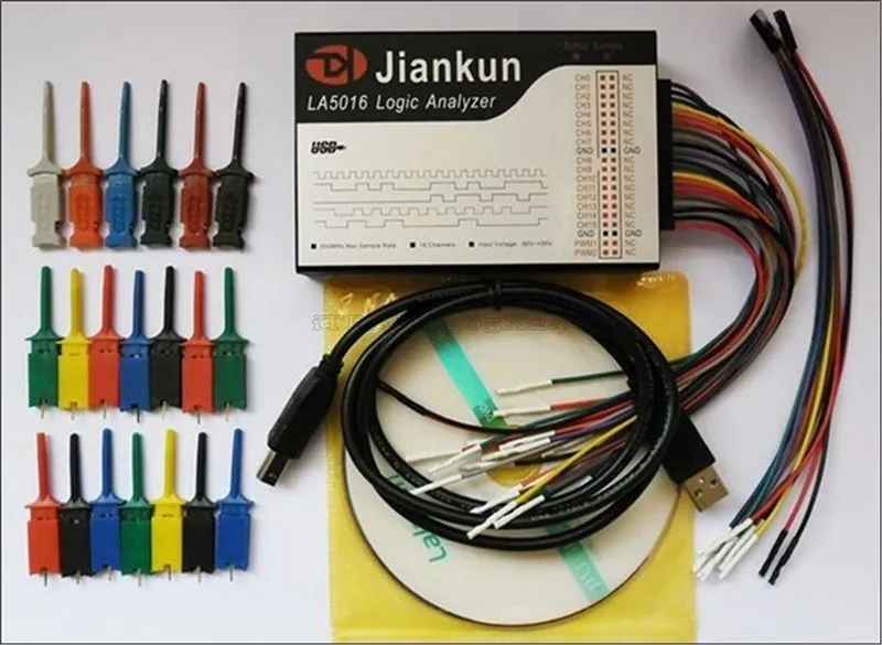 Логический анализатор Logic Analyzer LA5016 PC 500MHz Max Sample Rate PWM 16Chan