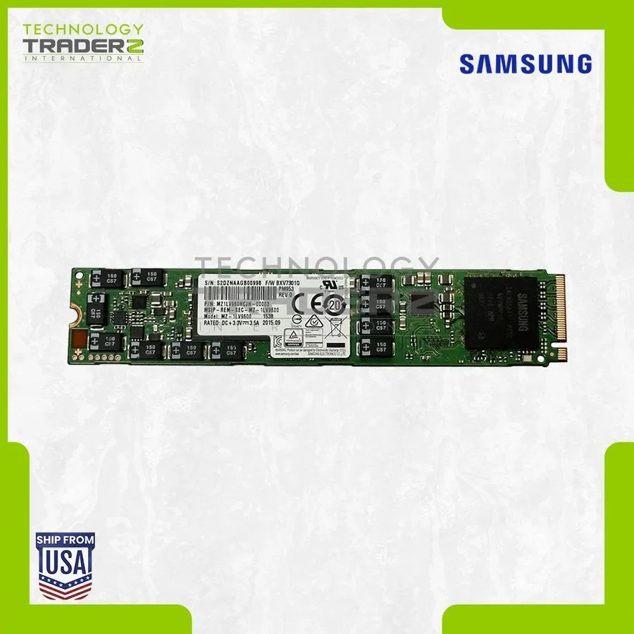 SSD-накопитель Samsung PM953 960GB NVMe M.2 22110 SSD MZ1LV960HCJH-00003 MZ-1LV9