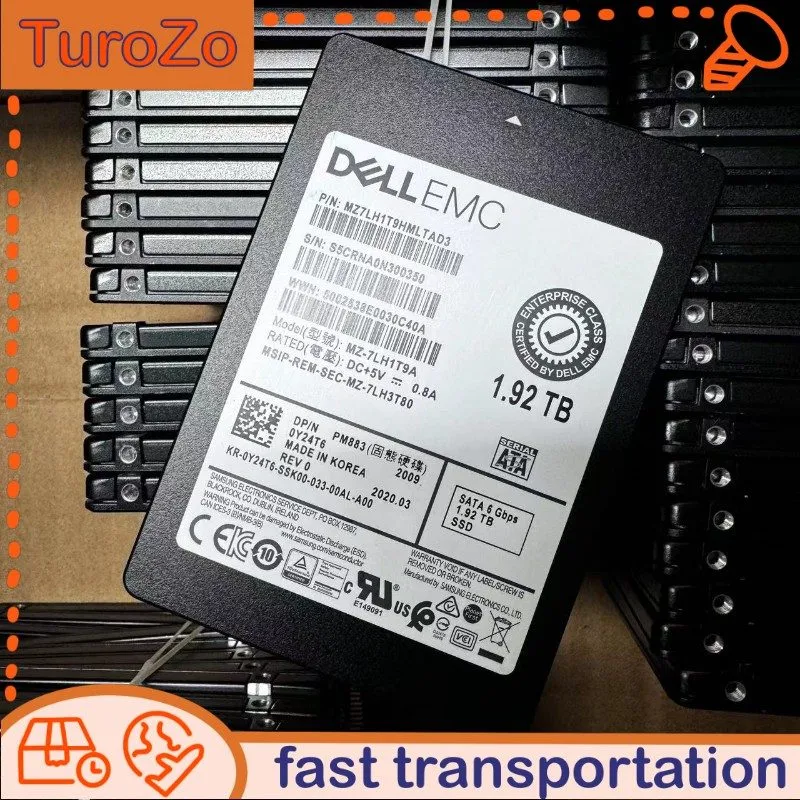 SSD-накопитель MZ-7LH1T9A Dell Samsung PM883 2.5 1.92TB 6GBPS RI SATA SSD Y24T6 