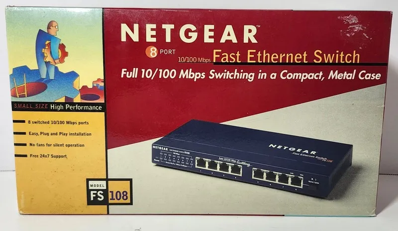 Коммутатор Netgear ProSAFE FS108NA 8-Port 10/100 Desktop Switch Fast Ethernet