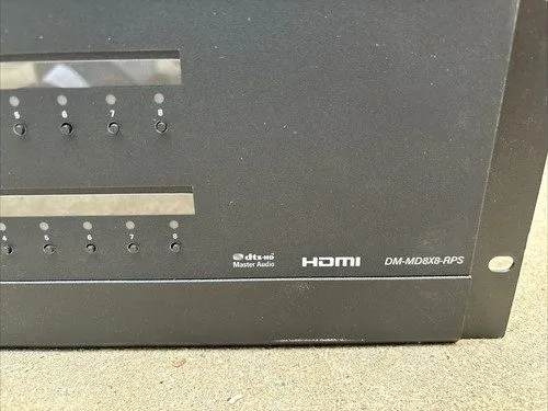 Видеокоммутатор Crestron DM-MD8X8-RPS 8x8 Media Switcher w/ 4K DSP & Fiber Cards