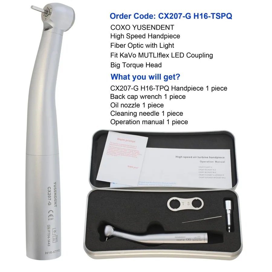 Оптический модуль COXO Dental Handpiece CX207-GK-TP Fiber Optic High Speed Turbi