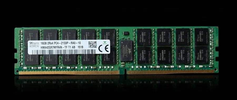 Модуль памяти SK Hynix 16GB DDR4 2133MHz PC4-2133P 2Rx4 ECC RDIMM HMA42GR7MFR4N — фото лота 1