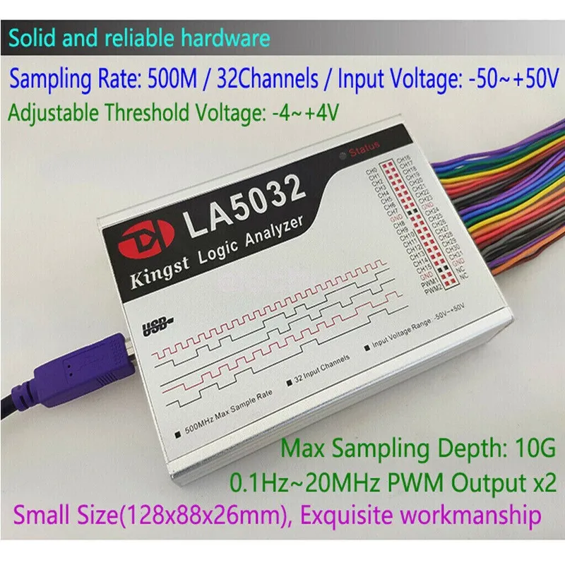 Логический анализатор USB Logic Analyzer LA5032 500MHz Max Sample Rate 32 Channe — фото лота 1
