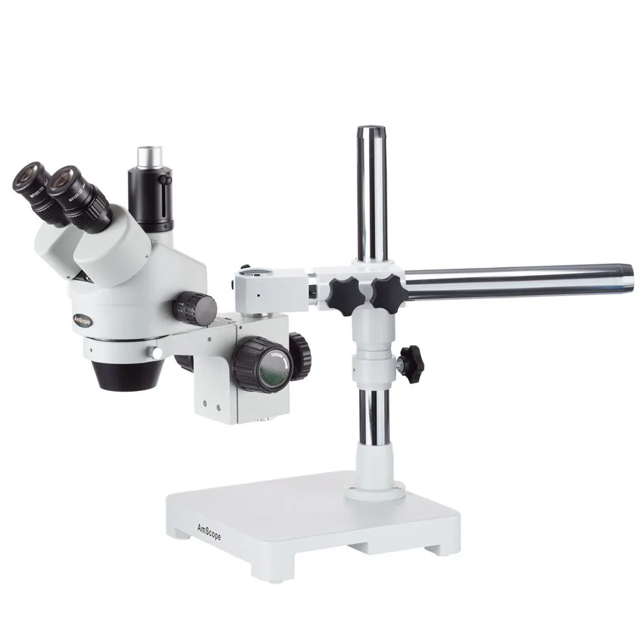 Микроскоп AmScope 3.5X-45X Trinocular Stereo Zoom Microscope on Single Arm Boom 