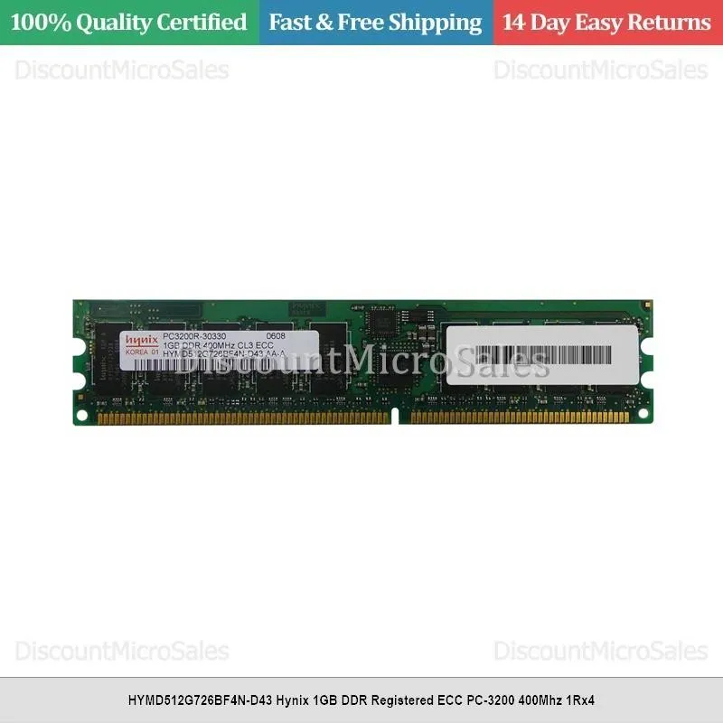 Модуль памяти M312L2920CZ3-CCC Samsung 1GB DDR Registered ECC PC-3200 400Mhz 1Rx