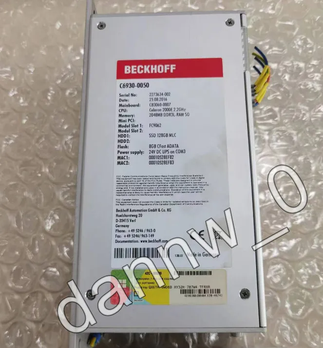 Промышленный компьютер BECKHOFF C6930-0050 C6930 INDUSTRIAL PC