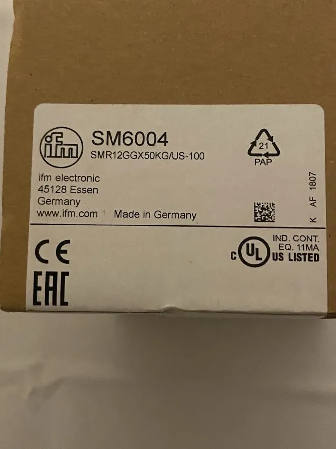Расходомер IFM Efector SM6004 Electronic Magnetic Flow Meter 25 L/Min