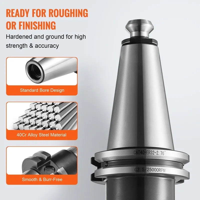 Режущий инструмент VEVOR CAT40 Collet Holder ER 16/32 Collet Chuck Set SLN FMB E — фото лота 2