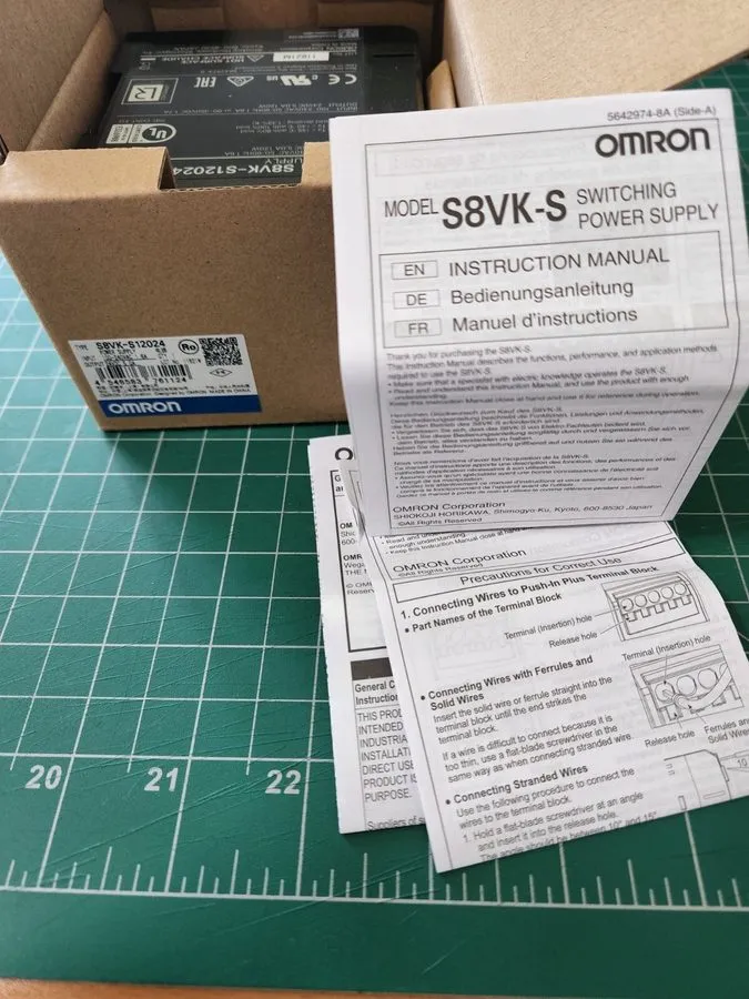 Блок питания Omron S8VK-S12024 DIN Rail Power Supply 85 264V ac Input,24V dc Out