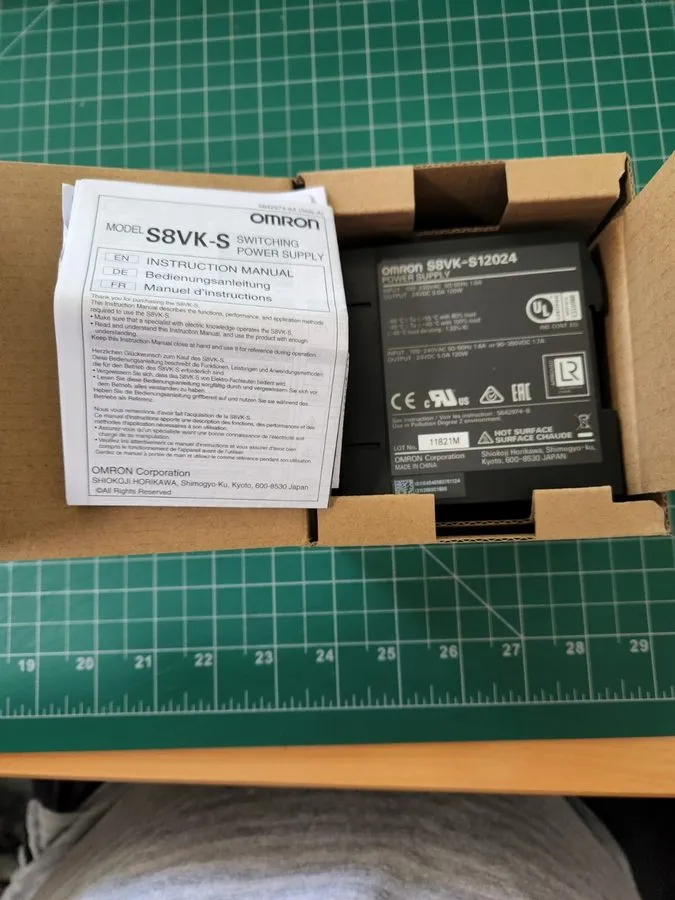 Блок питания Omron S8VK-S12024 DIN Rail Power Supply 85 264V ac Input,24V dc Out — фото лота 2