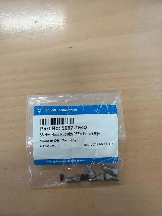 Хроматограф Agilent HPLC LC Fittings Parts Lot PEEK Quick Turn 5067-5966 G7167-6 — фото лота 2