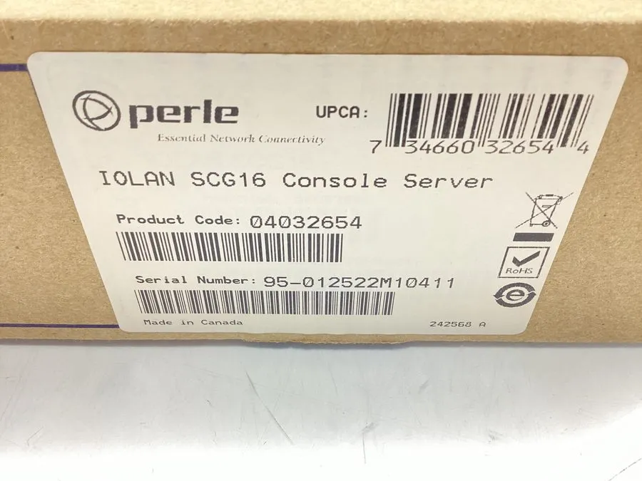 Сервер Perle IOLAN SCG16 16-Port Console Server 1U 04032654 — фото лота 2