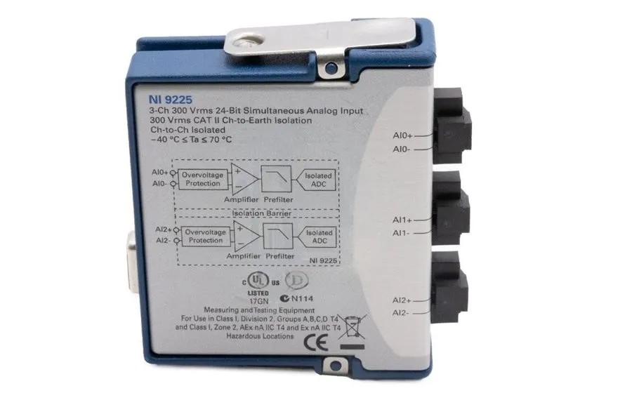 Модуль ввода-вывода National Instruments NI9225 3-Channel C Series Voltage Input