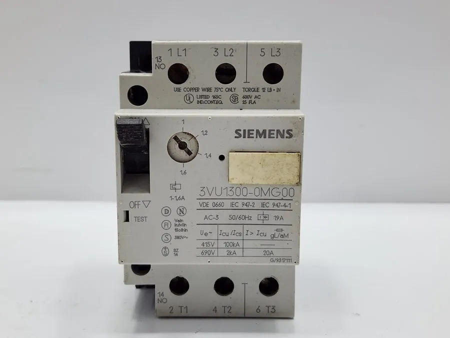 Автоматический выключатель SIEMENS 3VU1300-0MG00 Motor Protection Circuit Breake