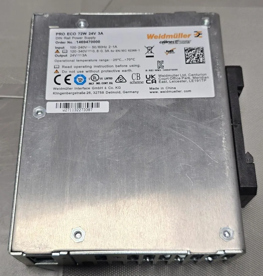 Блок питания Weidmuller 1469470000 PRO ECO DIN Rail Power Supply 72W 24V 3A