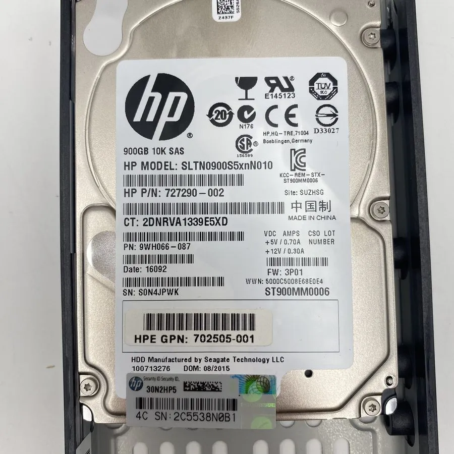 Жёсткий диск QR496A I HP M6710 900GB 6G SAS 10K rpm SFF 2.5-inch HDD 702055-001