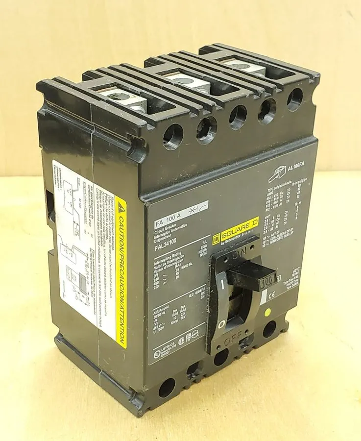 Автоматический выключатель Square D FAL34100 Circuit Breaker 100A 3-Pole 480V AC