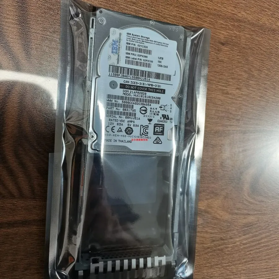 Жёсткий диск IBM 02YC024 02PX589 02PX740 1.8TB 10K SAS 12Gb/s 2.5'' V5000E Hard 