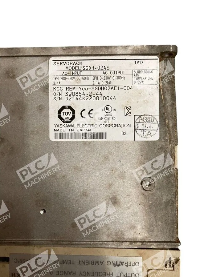 Сервопривод Yaskawa KCC-REM-Yec-SGDH02AE1-004 200V Servopack SGDH-02AE