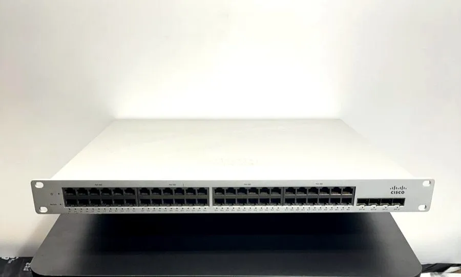 Коммутатор Cisco Meraki MS220-48LP-HW 48-Port Gigabit 370W PoE Switch UNCLAIMED
