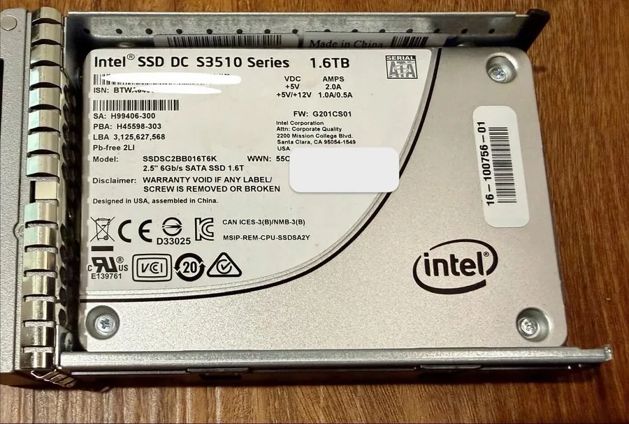 SSD-накопитель Intel DC S3510 SSD 1.6TB 2.5" SATA 6.0Gb SSDSC2BB016T6K SSD HEALT