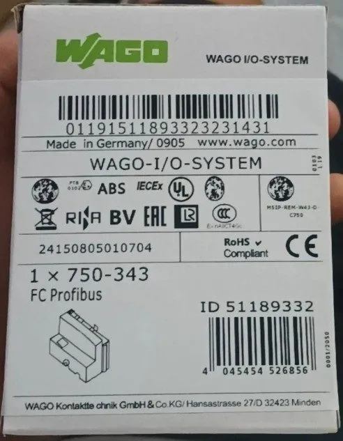 Модуль 750-343 WAGO FC PROFIBUS module Shipping