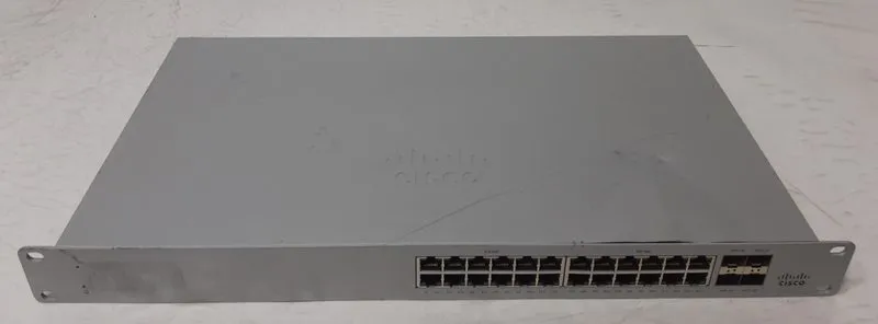 Коммутатор Cisco Meraki MS125-24P-HW 10G L2 370W PoE Switch box in bad cond — фото лота 1