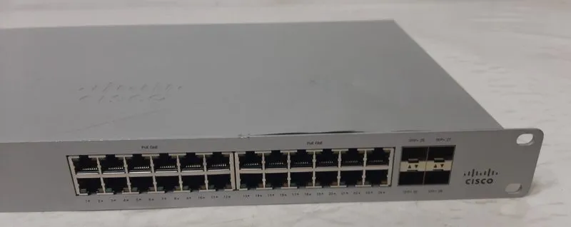 Коммутатор Cisco Meraki MS125-24P-HW 10G L2 370W PoE Switch box in bad cond — фото лота 3