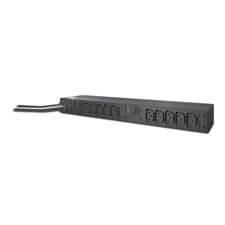 Блок розеток PDU APC AP9571A Basic Rack PDU 30A 208V 1U 10x C13 Outlets Power St