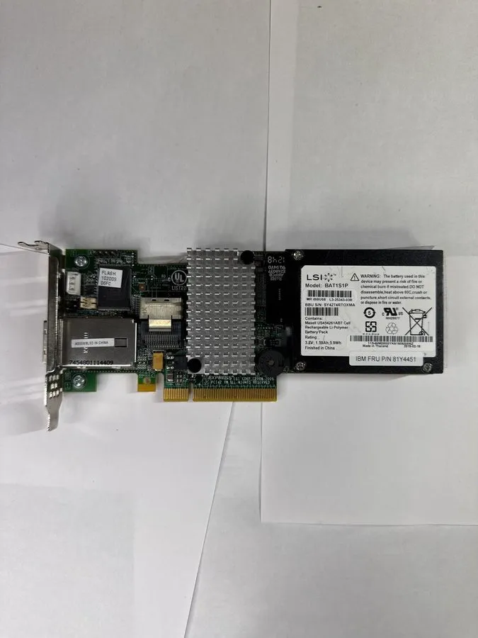 Контроллер LSI MegaRAID SAS 9280-4i4e 6Gb/s 8-Port RAID Controller w/ iBBU08 Bat