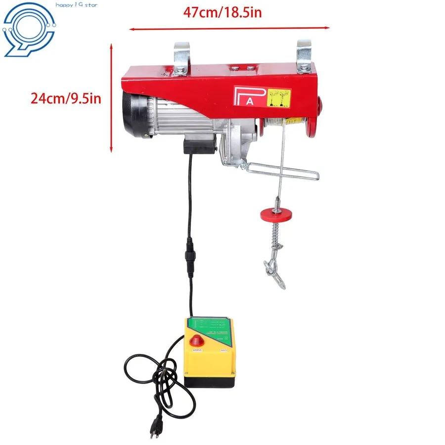 Таль Mini Electric Hoist PA800 1760lbs 110V 1350W 328ft/100m Wireless Remote Con — фото лота 1