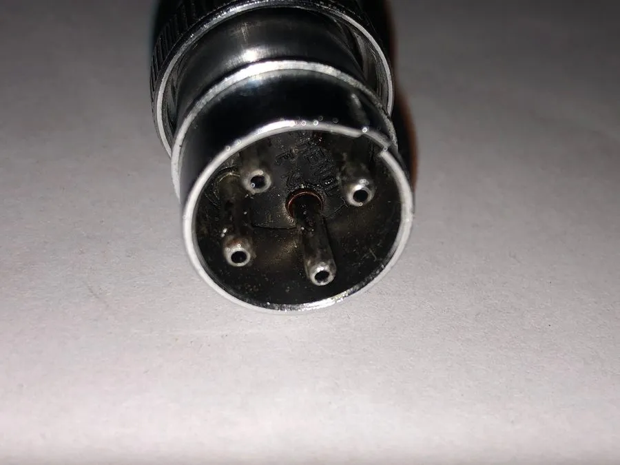 Разъём AMPHENOL 91-MC4M 4 PIN 3/8" MICROPHONE PLUG ELECTROVOICE 664 SHURE 545