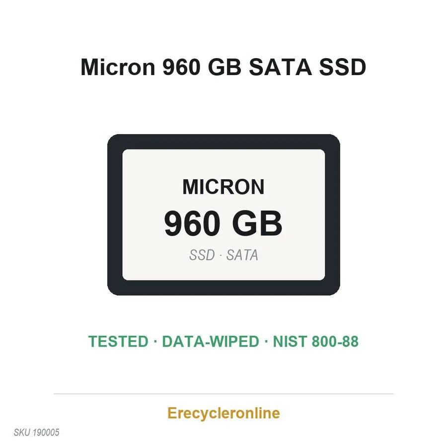 SSD-накопитель Micron 5100 MAX 960GB 2.5" SATA 6Gb/s SSD MTFDDAK960TCC Enterpris