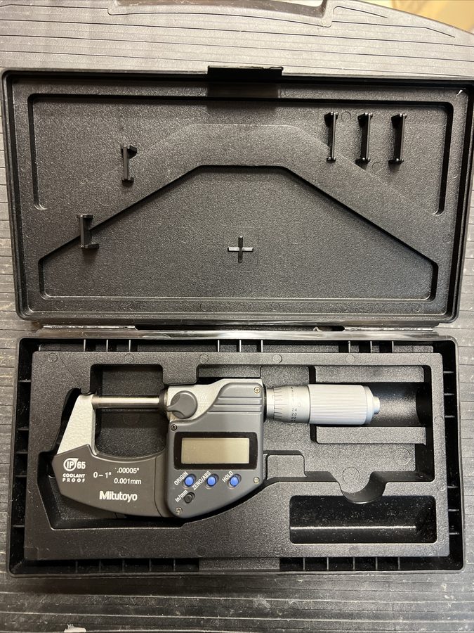 Микрометр Mitutoyo 293-344 0-1" Digimatic Micrometer Coolant Proof IP65 Made In 