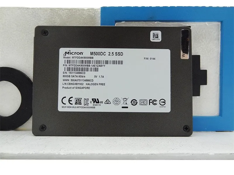 SSD-накопитель Micron M500DC MTFDDAK800MBB 800GB 2.5" SATA SSD 96% health