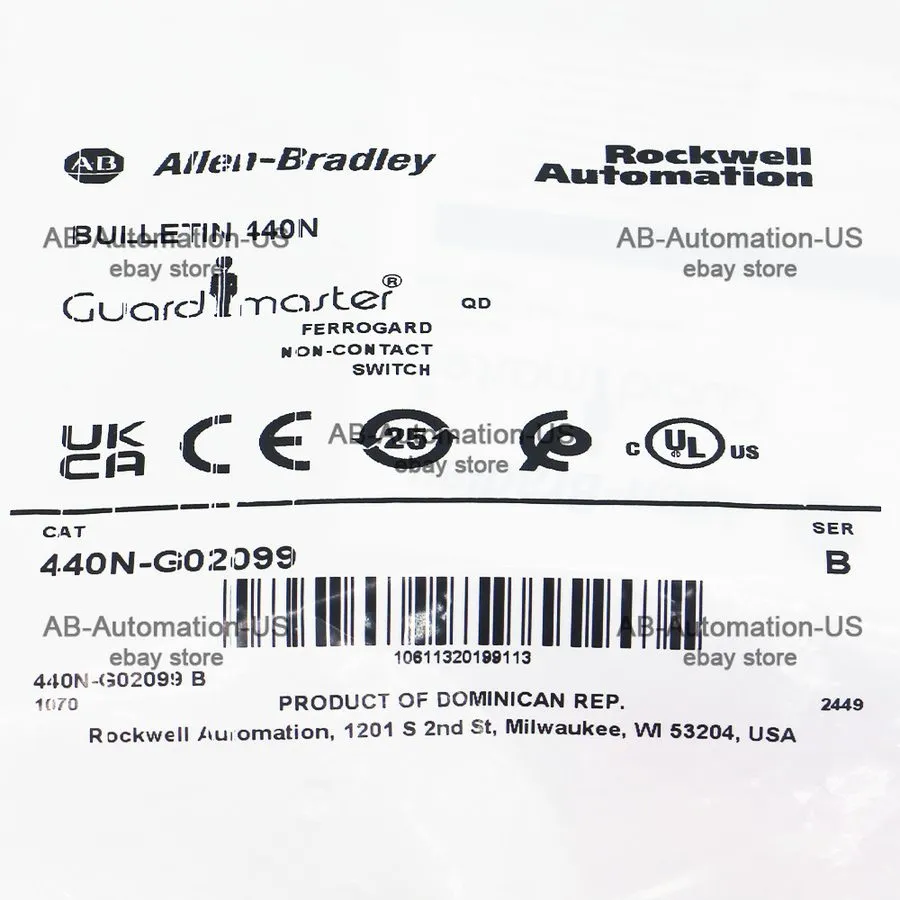 Реле безопасности Allen Bradley 440N-G02099 Guardmaster 440N Non Contact Switch