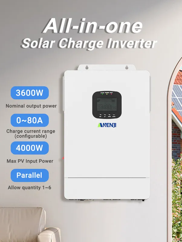 Контроллер 24V 3300W 110V/120V Hybrid Solar Inverter MPPT Pure Sine Wave Charge