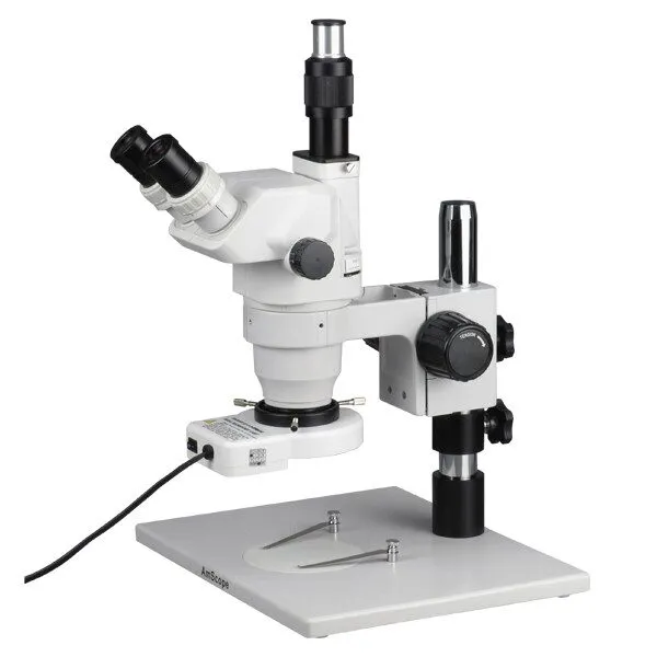 Микроскоп AmScope 7X-45X Trinocular Stereo Microscope with Aluminum 80-LED Ring