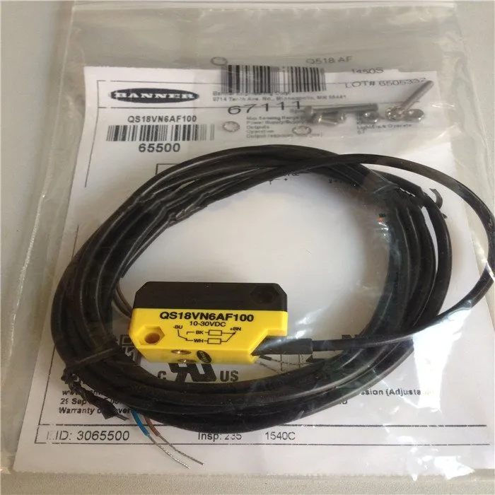 Фотоэлектрический датчик BANNER QS18VN6AF100 PHOTOELECTRIC SENSOR UNMP